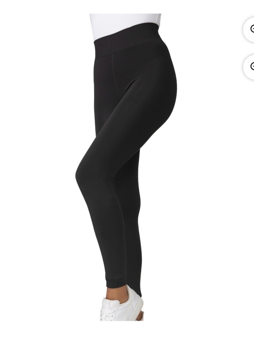 Free Country Faux Fur Lined Leggings Black Medium/Large